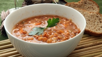 Soupe aux légumes et aux lentilles