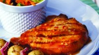 Côtelettes d'agneau laquées épicées