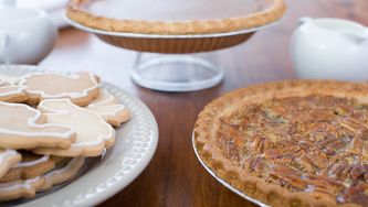 Tarte à la citrouille, au gingembre et aux pacanes