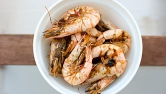 Foo yong aux crevettes et  aux champignons