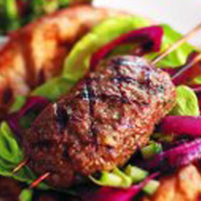 Brochettes de boeuf à la turque (koftas)