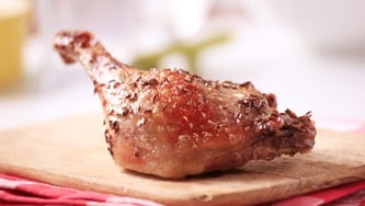 Confit de canard aux lentilles de Puy