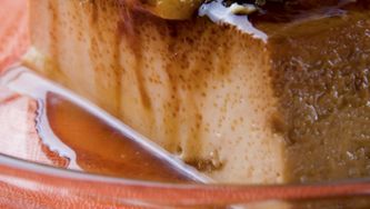 Flan aux pêches