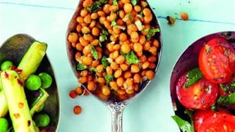 Salade tiède de lentilles