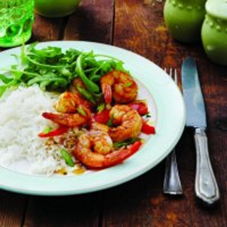 Crevettes vindaloo