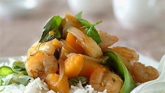 Crevettes épicées à la noix de coco