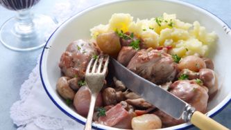Coq au vin blanc