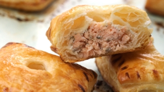 Duxelles de saumon royal en feuilletés
