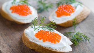 Hors-d'œuvre au caviar
