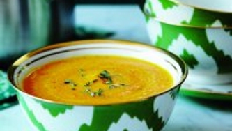 Potage impérial aux fruits et au curry