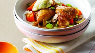 Ragoût de poulet et de dumplings rapide et facile