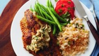 Haricots verts à la menthe fraîche