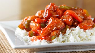 Sauté de porc piquant-sucré
