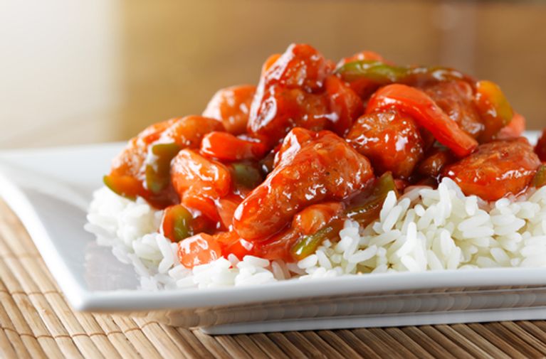 Sauté de porc piquant-sucré