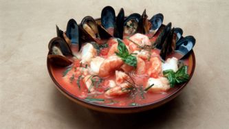 Gaspacho aux crevettes
