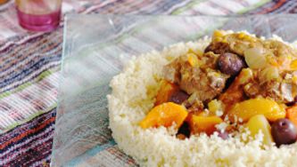 Couscous doré aux carottes et au romarin