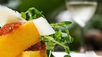 Courge, poivrons et polenta au barbecue