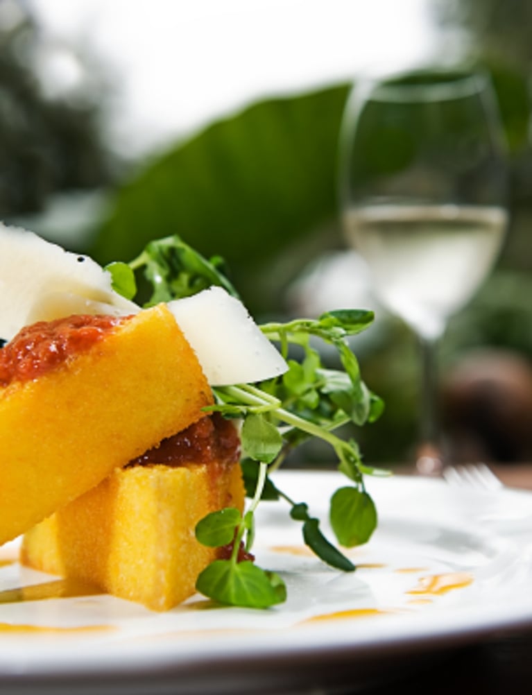 Courge, poivrons et polenta au barbecue