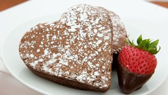 Coeurs au chocolat noir