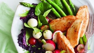 Grillade méditéranéenne de poulet et de courgettes