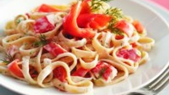 Fettucine au saumon