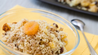 Couscous aux pommes et aux poires