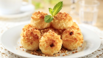 Boules à la noix de coco grillée