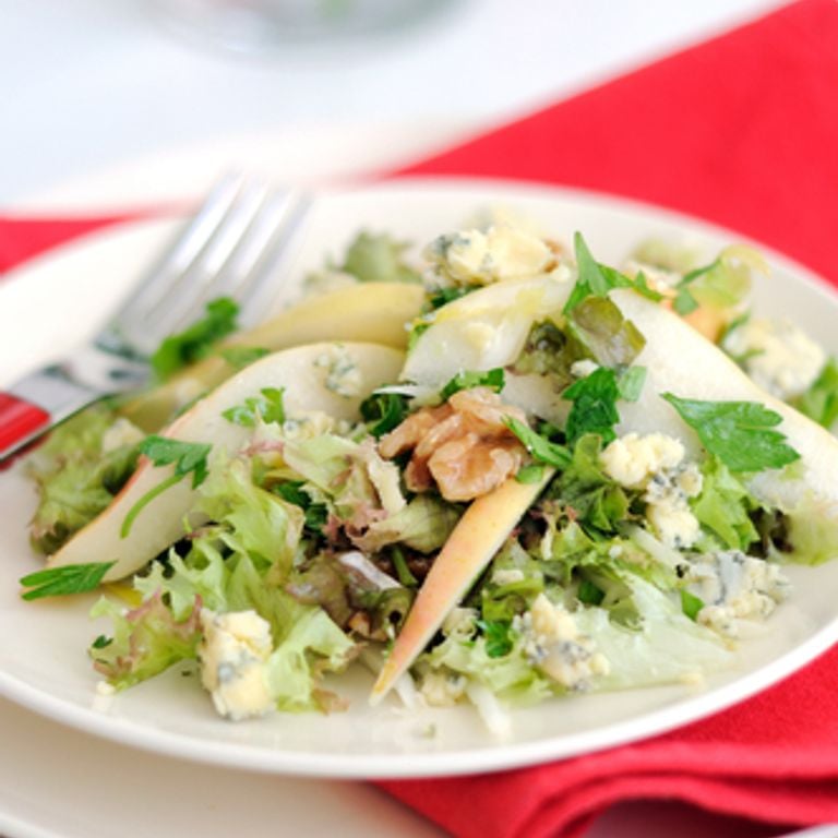 Salade de poires et d'endives au bleu