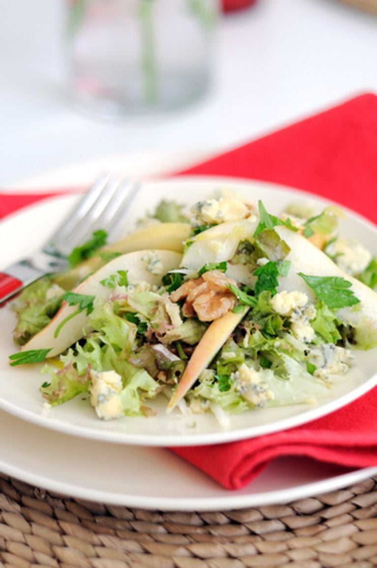 Salade de poires et d'endives au bleu