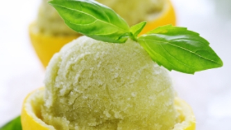 Sorbet au thé vert et au citron