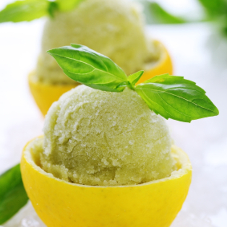 Sorbet au thé vert et au citron