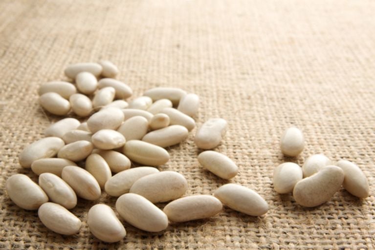 Pâtes et haricots au basilic