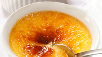 Crème brûlée au fromage de l'Isle d'Orléans