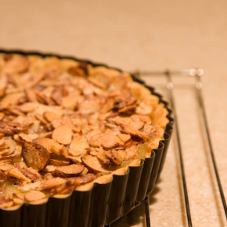 Tarte au caramel et aux amandes