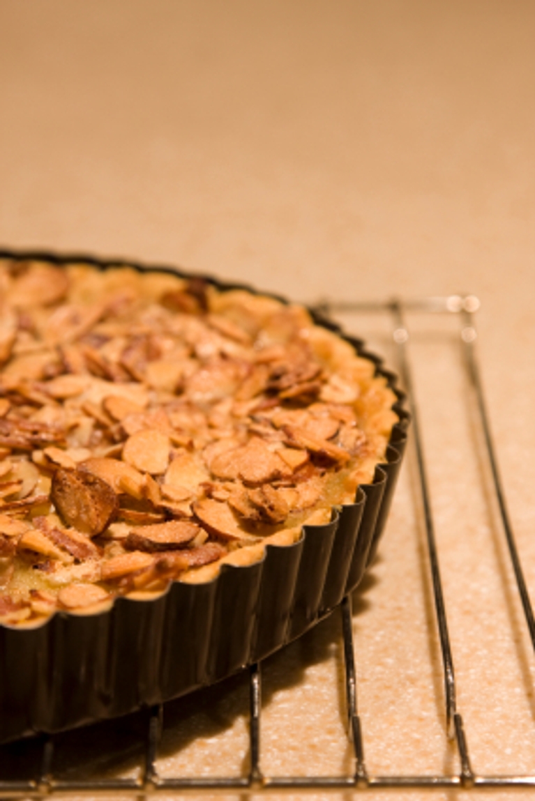 Tarte au caramel et aux amandes