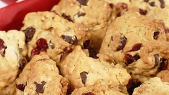 Biscuits aux canneberges et au chocolat