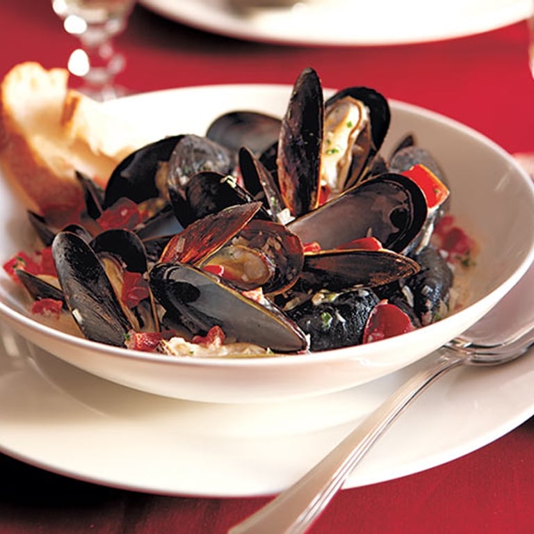 Moules pimentées
