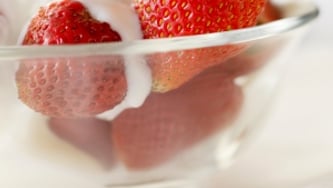 Coupes de fraises au mascarpone