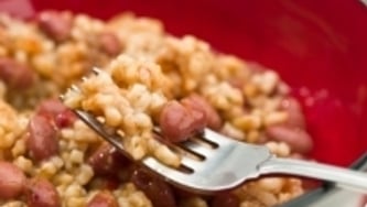 Riz national ou riz pois collés