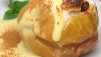 Pomme à la crème brûlée à l'érable