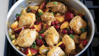 Cari de poulet aux fruits