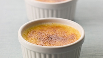 Crème brûlée à la truite fumée