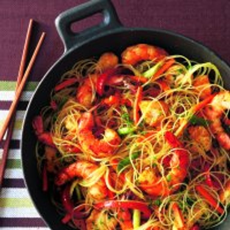 Nouilles aux crevettes épicées