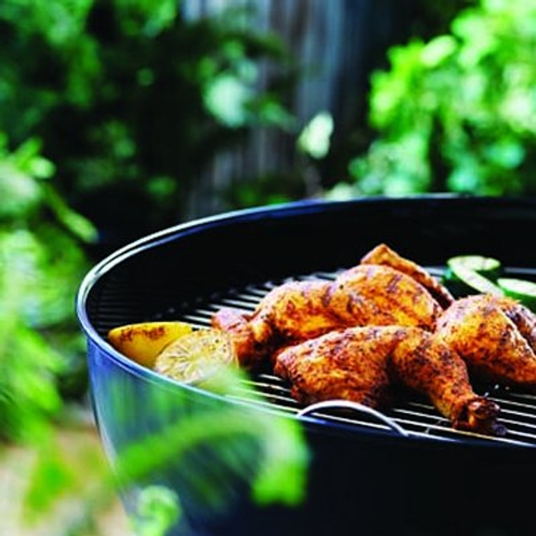 Poulet et légumes grillés