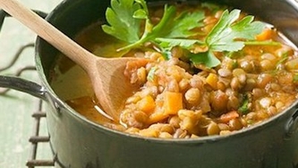 Cari aux lentilles et au chou-fleur