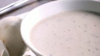 Crème de champignons au pastis