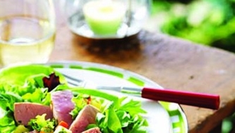 Thon grillé et salsa à l'ananas