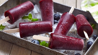 Popsicles aux bleuets
