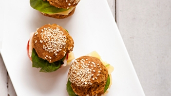 Miniburgers au porc et aux crevettes