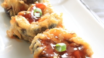 Rondelles d'aubergine panées au parmesan